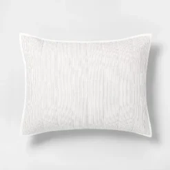 Microstripe Pillow Sham Cream/Gray - Hearth & Hand™ With Magnolia -Decor Haven Shop GUEST 0411dbda 7209 43ed bfdf 242b502448e9