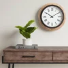 16" Warm Wood Wall Clock Brown - Threshold™ -Decor Haven Shop GUEST 0b59d6ea 8576 42cd 828a baa05cd762cc