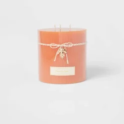 Ribbed Pillar Pumpkin Spice Candle - Threshold™ -Decor Haven Shop GUEST 0d63d7f3 068b 4568 b0aa dd0d0ee144a9