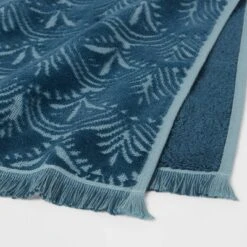 Plush Scallop Towel Teal Blue - Threshold™ -Decor Haven Shop GUEST 0f3baf99 21c1 4566 bc50 f03d88b13376