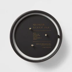 15oz Ceramic Jar 3-Wick Black Label Ginger Black Tea Candle - Threshold™ -Decor Haven Shop GUEST 101513e9 4210 4604 bdb9 03938613d90c