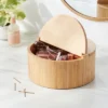 9" X 4" Circular Hinge Lid Bamboo Countertop Organizer - Brightroom™ -Decor Haven Shop GUEST 18ca0151 1ab3 409c 9ace e16560cc93bb