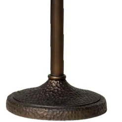 Franklin Iron Works Rustic Farmhouse Mission Torchiere Floor Lamp 71 1/2" Tall Roman Bronze 3-Light Frosted Champagne Amber Glass For Living Room -Decor Haven Shop GUEST 1e7f5826 80ae 460f be74 7af5d1dc346e
