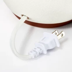 Ceramic Table Lamp With Gingham Print Pleated Shade White (Includes LED Light Bulb) - Threshold™ Designed With Studio McGee -Decor Haven Shop GUEST 27cadcf6 3a70 4c09 bf47 cd7e6352c324