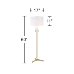 Possini Euro Design Encino Modern Tripod Floor Lamp Standing 60" Tall Brass Gold Metal Off White Fabric Drum Shade For Living Room Bedroom Office Home 12 Possini Euro Design Encino Modern Tripod Floor Lamp Standing 60" Tall Brass Gold Metal Off White Fabric Drum Shade For Living Room Bedroom Office Home -Decor Haven Shop GUEST 2804ff2d 7ac0 49c6 b869 7723a1d7e825
