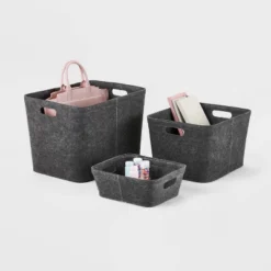 Felt Basket With Stitching - Brightroom™ -Decor Haven Shop GUEST 28a9503f a4a1 4ba4 a7de 0e2505b67450