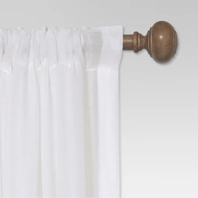 Curtain Rod Faux Wood - Threshold 3 Curtain Rod Faux Wood - Threshold