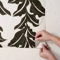 Botanical Leaf Peel And Stick Wallpaper Black/White - Opalhouse™ Designed With Jungalow™ -Decor Haven Shop GUEST 3095b8ff 6f52 48aa 8a4a 02a4870ccbf4
