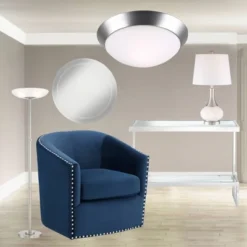 Possini Euro Design Meridian Light Blaster Modern Torchiere Floor Lamp 72" Tall Brushed Nickel LED Frosted Glass Shade For Living Room Bedroom Office -Decor Haven Shop GUEST 372d3ad7 3758 4881 aa78 02d2c36a0cf0