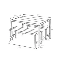 3pc Kids' Metal Outdoor Table Set - Dark Gray - Hearth & Hand™ With Magnolia -Decor Haven Shop GUEST 3b362172 1f8b 45d0 ad76 10781f31a5d5