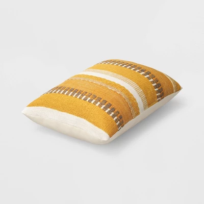 Ombre Striped Lumbar Throw Pillow - Threshold™ 4 Ombre Striped Lumbar Throw Pillow - Threshold™ - Image 2