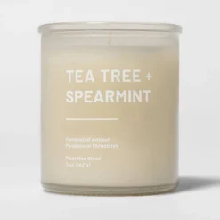 Glass Jar Tea Tree And Spearmint Candle Beige - Threshold™ -Decor Haven Shop GUEST 44b883d8 baee 4787 a74c 3d32a16e8b4f