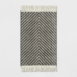 Chevron Woven Area Rug Black/White - Project 62™ -Decor Haven Shop GUEST 469405c2 0dcb 4104 9f69 6044d3be79fb