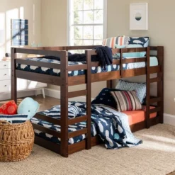 Twin Over Twin Indy Solid Wood Low Bunk Bed - Saracina Home -Decor Haven Shop GUEST 4c4e96bd d483 4ae0 a8be fd0586b37fad