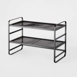 2 Tier Shoe Rack Metal Mesh - Brightroom™ -Decor Haven Shop GUEST 526c6366 f577 4843 a484 8fd156aad026
