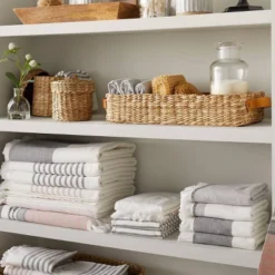 3 Compartment Woven Tank Tray With Leather Handles Beige - Hearth & Hand™ With Magnolia -Decor Haven Shop GUEST 5d461430 3234 4cec add0 326ae5dc41b1