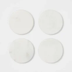 4pk Marble Coasters White - Threshold™ -Decor Haven Shop GUEST 637cb091 4c4f 4ade a059 3bf46991e130