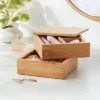 6" X 6" X 4" Square Swivel Hinge Bamboo Countertop Organizer - Brightroom™ -Decor Haven Shop GUEST 6486c75a 5850 4c74 bf17 3d519d5476ac