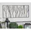 Metal Tree Distressed Dimensional Branch Wall Decor With Black Frame Silver - Olivia & May -Decor Haven Shop GUEST 68dca260 b786 4ab9 97fe 6954c34dc855