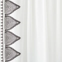 1pc Light Filtering Diamond Border Window Curtain Panel White - Opalhouse™ Designed With Jungalow™ -Decor Haven Shop GUEST 6a1227ec a22c 4a58 b5cd ea3e9bda3f45