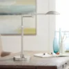 Possini Euro Design Eliptik Modern Desk Table Lamp 24 1/2" High Satin Nickel LED Swing Arm Adjustable Height For Bedroom Living Room Nightstand Office -Decor Haven Shop GUEST 6a80aa29 d011 4ed3 92a4 b86f43fa54f7