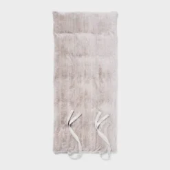 Luxe Channel Faux Fur Lounge Pillow Light Gray - Threshold™ -Decor Haven Shop GUEST 6b4540a7 e802 4a72 9e74 ec8cd0ced3ce