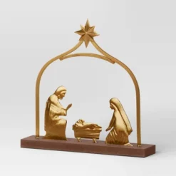 3pc Metal Christmas Nativity Scene Figurine Set - Wondershop™ Gold -Decor Haven Shop GUEST 6f71a657 af48 4636 9ecb 15d0d7e15980