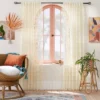 1pc 50"x84" Sheer Zig Zag Macrame Curtain Panel Cream - Opalhouse™ Designed With Jungalow™ -Decor Haven Shop GUEST 712f1311 7264 4d02 ada6 b2d66663db9d