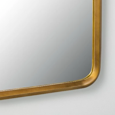 Arched Metal Frame Mirror Brass Finish - Hearth & Hand™ With Magnolia 4 Arched Metal Frame Mirror Brass Finish - Hearth & Hand™ With Magnolia - Image 3