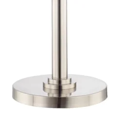 Possini Euro Design Light Blaster Art Deco Torchiere Floor Lamp 72 1/2" Tall Brushed Nickel LED Frosted Glass Bowl Shade For Living Room Bedroom House -Decor Haven Shop GUEST 747359a6 d584 47ae b07c fb1b6d29859e