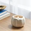 12oz Brushed Abstract Pumpkin Ceramic With Woodwick And Dustcover Dried Leaves + Hickory Candle - Threshold™ -Decor Haven Shop GUEST 7d91ce14 7ba3 41b6 a71f 038ed8099dba