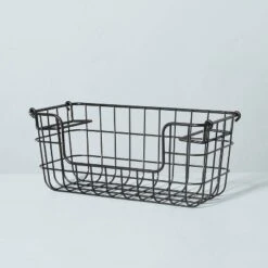 Stacking Wire Storage Basket Matte Black - Hearth & Hand™ With Magnolia -Decor Haven Shop GUEST 7f465f04 db4c 47cf 9411 7c8a601ab948