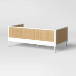 Rattan And Wood Kids' Daybed White - Pillowfort™ -Decor Haven Shop GUEST 8444560c 58cf 4c96 81de faa1dbba6859