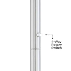 Possini Euro Design Meridian Light Blaster Modern Torchiere Floor Lamp 72" Tall Brushed Nickel LED Frosted Glass Shade For Living Room Bedroom Office -Decor Haven Shop GUEST 86d3e492 d91f 458d 8a1e 61e18cd59934