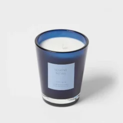 Colored Vase Glass With Dustcover Marine Moss Candle Blue - Threshold™ -Decor Haven Shop GUEST 92ed5d27 7850 40ae bc3d 182e0d599d8a