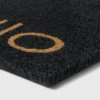 1'6"x2'6"/18"x30" Hello Doormat Black - Project 62™ -Decor Haven Shop GUEST 949217df 1079 4897 898a f20189ef9522