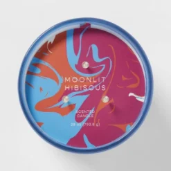 28oz Glass Moonlit Hibiscus Candle Light Blue - Opalhouse™ -Decor Haven Shop GUEST 9562dc6d 4e42 481c 91d9 1f68f9f8ac72