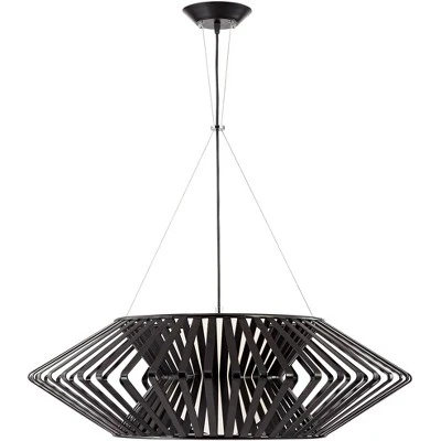 Possini Euro Design Planet Black Large Pendant Light 31 1/2" Wide Mid Century Modern White Glass For Dining Room House Foyer Kitchen Island Entryway 6 Possini Euro Design Planet Black Large Pendant Light 31 1/2" Wide Mid Century Modern White Glass For Dining Room House Foyer Kitchen Island Entryway - Image 4