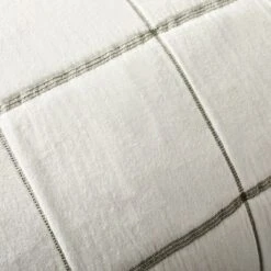 26"x26" Grid Lines Matelassé Euro Bed Pillow - Hearth & Hand™ With Magnolia -Decor Haven Shop GUEST 9631b605 fc5f 4222 a5fe b4bf364135d9