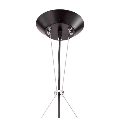 Possini Euro Design Planet Black Large Pendant Light 31 1/2" Wide Mid Century Modern White Glass For Dining Room House Foyer Kitchen Island Entryway 5 Possini Euro Design Planet Black Large Pendant Light 31 1/2" Wide Mid Century Modern White Glass For Dining Room House Foyer Kitchen Island Entryway - Image 3
