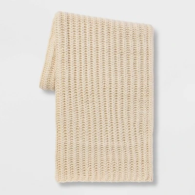 Chunky Knit Reversible Throw Blanket - Threshold™ 12 Chunky Knit Reversible Throw Blanket - Threshold™ - Image 10