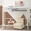 Twin Premium Deluxe Metal Loft Bed - Saracina Home -Decor Haven Shop GUEST 9da84f94 7717 4772 9b35 c3df334b25f2