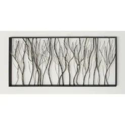 Metal Tree Distressed Dimensional Branch Wall Decor With Black Frame Silver - Olivia & May -Decor Haven Shop GUEST 9e915211 409e 44b7 9906 1f57e5ada243
