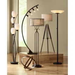 Possini Euro Design Meridian Light Blaster Modern Torchiere Floor Lamp 72" Tall Oil Rubbed Bronze LED Frosted Glass Shade For Living Room Bedroom Home 12 Possini Euro Design Meridian Light Blaster Modern Torchiere Floor Lamp 72" Tall Oil Rubbed Bronze LED Frosted Glass Shade For Living Room Bedroom Home -Decor Haven Shop GUEST 9f10bba5 9a6c 4273 bb48 1d4a45d8cd14