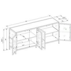 Crystal Cove Glass TV Stand For TVs Up To 59" - Threshold™ Designed With Studio McGee -Decor Haven Shop GUEST a13f9ad9 19e7 45e4 939d 0ee33acc8103