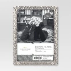 Brushed Nickel Textured Frame - Threshold -Decor Haven Shop GUEST a2437d80 c425 447a 8f26 3e353d9a1234