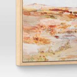 16" X 20" Warm Colors Landscape Framed Canvas Natural - Threshold™ -Decor Haven Shop GUEST a393d8a0 673a 4e8d 9f4d 4df580ce4d10