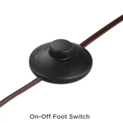 Franklin Iron Works Rustic Farmhouse Arc Floor Lamp With USB Port 60" Tall Bronze Downbridge Faux Leather Empire Shade For Living Room Reading Bedroom -Decor Haven Shop GUEST a9aa8708 637b 44fe 9f8a 77c56e7dd6aa