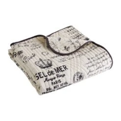 Histoire Script Quilted Throw - Levtex Home -Decor Haven Shop GUEST ab0430d0 1029 4622 899a e3a0e0db2709