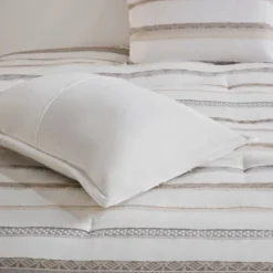 Madison Park 5pc Cove Clipped Jacquard Comforter Set White/Assorted Beiges -Decor Haven Shop GUEST ac9a3a26 2761 4a94 aa0e ba22c6213b23